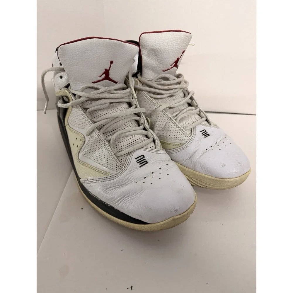Jordan Flight 23 Classic White Varsity Red Black 414759-101‎ Men's Size 12